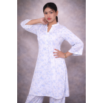Modern Grey Illusion Two-Piece Set – Geometric Stripe Tunic & Trouser Ensemble