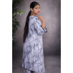 Ethereal Blossom Two-Piece Set – Women’s Vibrant Floral Tunic & Coordinated Trouser Suite