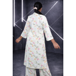 Cheerful Lemon Yellow Geometric Print Two-Piece Co-ord Set - Image 4