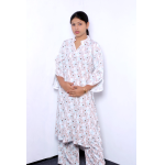 Sky Blue Geometric Triangle Print Two-Piece Co-ord Set for Women - Image 2