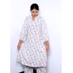 Sky Blue Geometric Triangle Print Two-Piece Co-ord Set for Women - Image 4